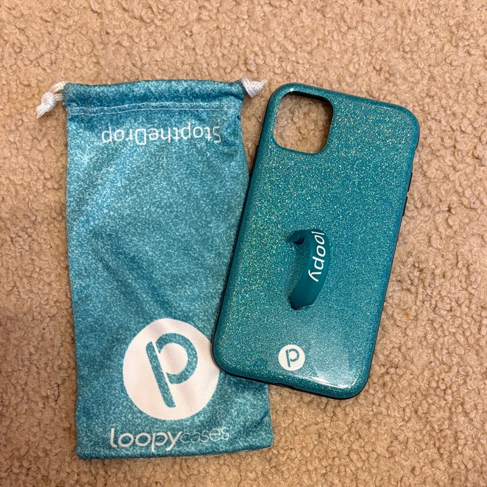 Loopy iPhone 11 Case Sparkling Teal